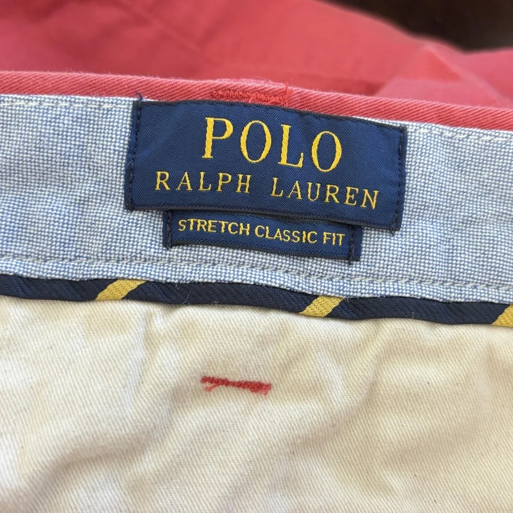 Polo Ralph Lauren‎ Cricket Embroidered Chino Shorts Mens 40x9 Red Pickleball